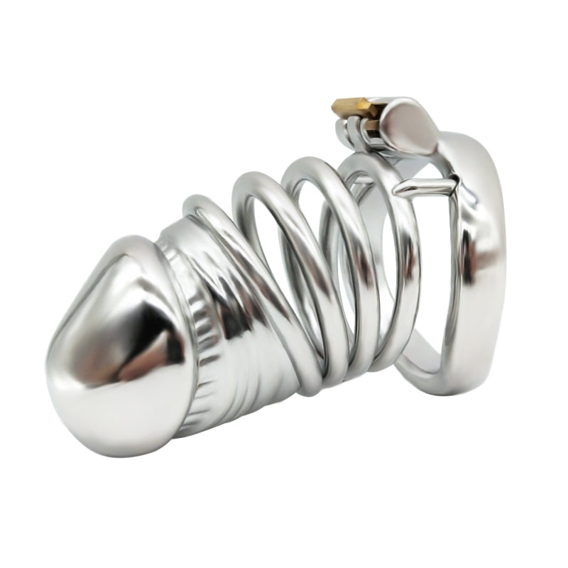 Male Solid Steel Chastity Cage, F3054 - FRRK