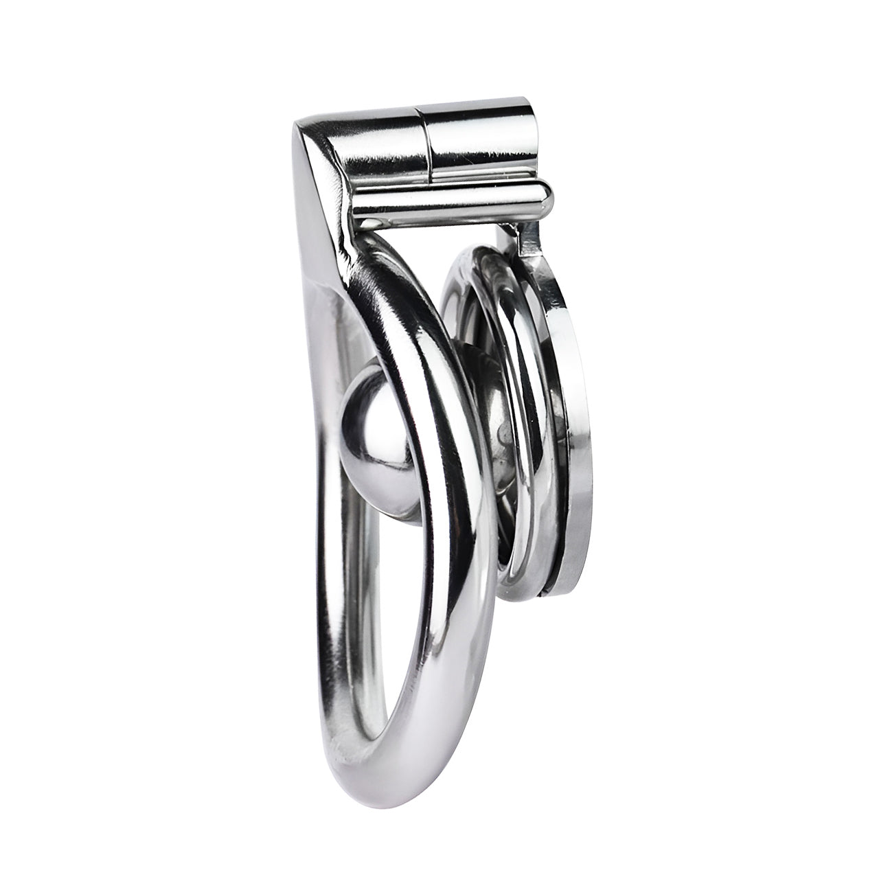 Flat Chastity Cage with Solid Metal Negative Ball, F3190 - FRRK