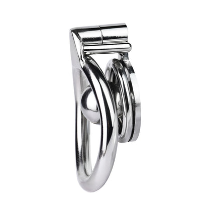 Flat Chastity Cage with Solid Metal Negative Ball, F3190 - FRRK