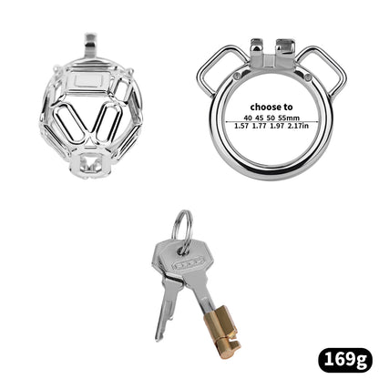 Topology Square Chastity Cage - Large Size | F318A