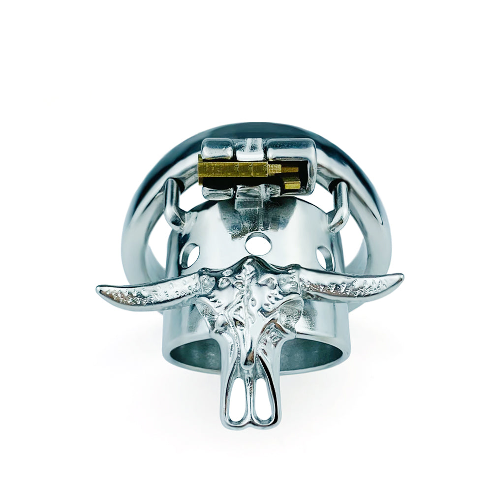 Bull Head Skeleton Male Chastity Cage, F3087 - FRRK