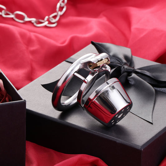 Male Lid Shower Belt Full Close Chastity Cage, F3081 - FRRK
