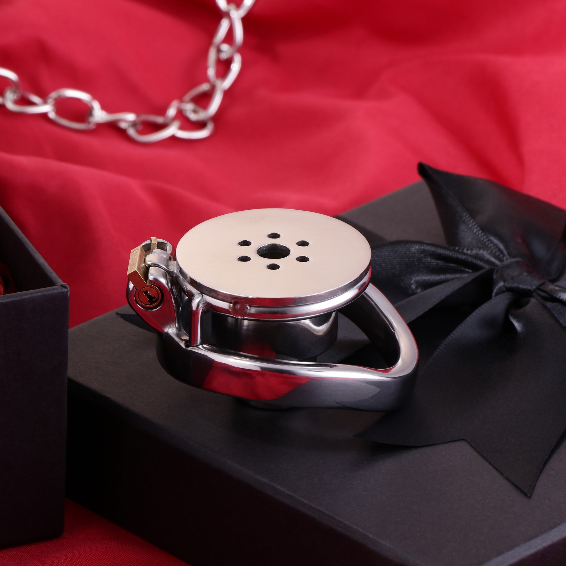 Inverted Double Cylinder Flat Chastity Cage, F3150 - FRRK
