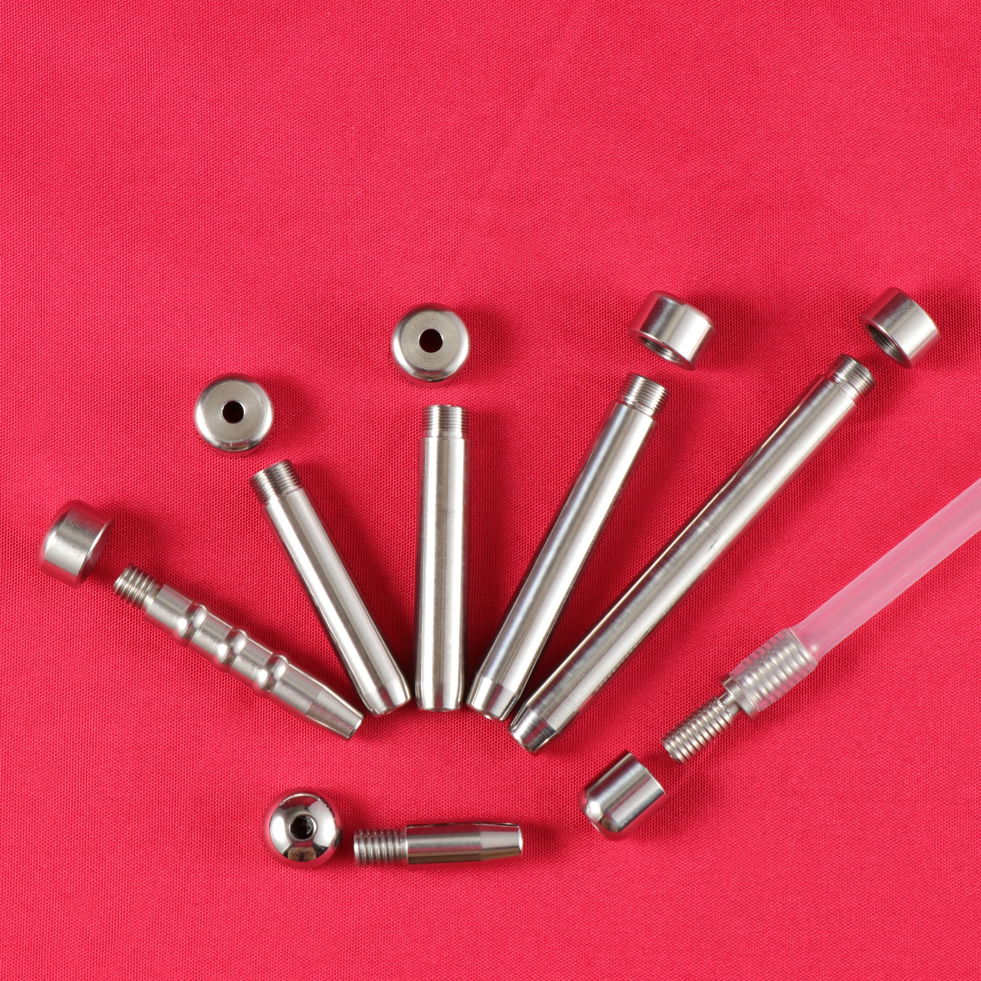 Accessory Series - Urethral Catheters, Belt, Anti-off ring, Key For Matching FRRK Chastity Cage - FRRK