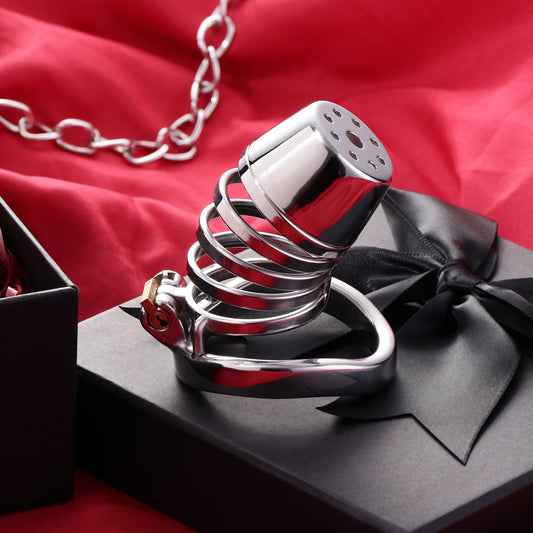 Male Lid Shower Belt Full Close Chastity Cage, F3084 - FRRK