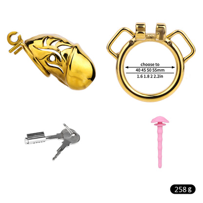 Metal Chastity Dick Locking Cage