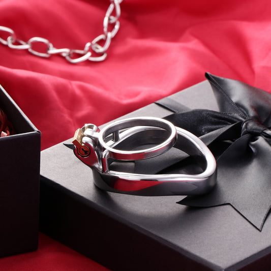Dual Cock Ring Chastity Cage, F3122 - FRRK