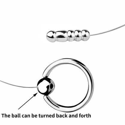 Ribbed-Shaped Prostate Massager with Nylon Cord and Pull Ring | F3209 - FRRK