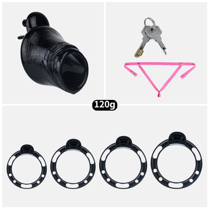 ABS Resin Realistic Penis Cage – Open Head Type