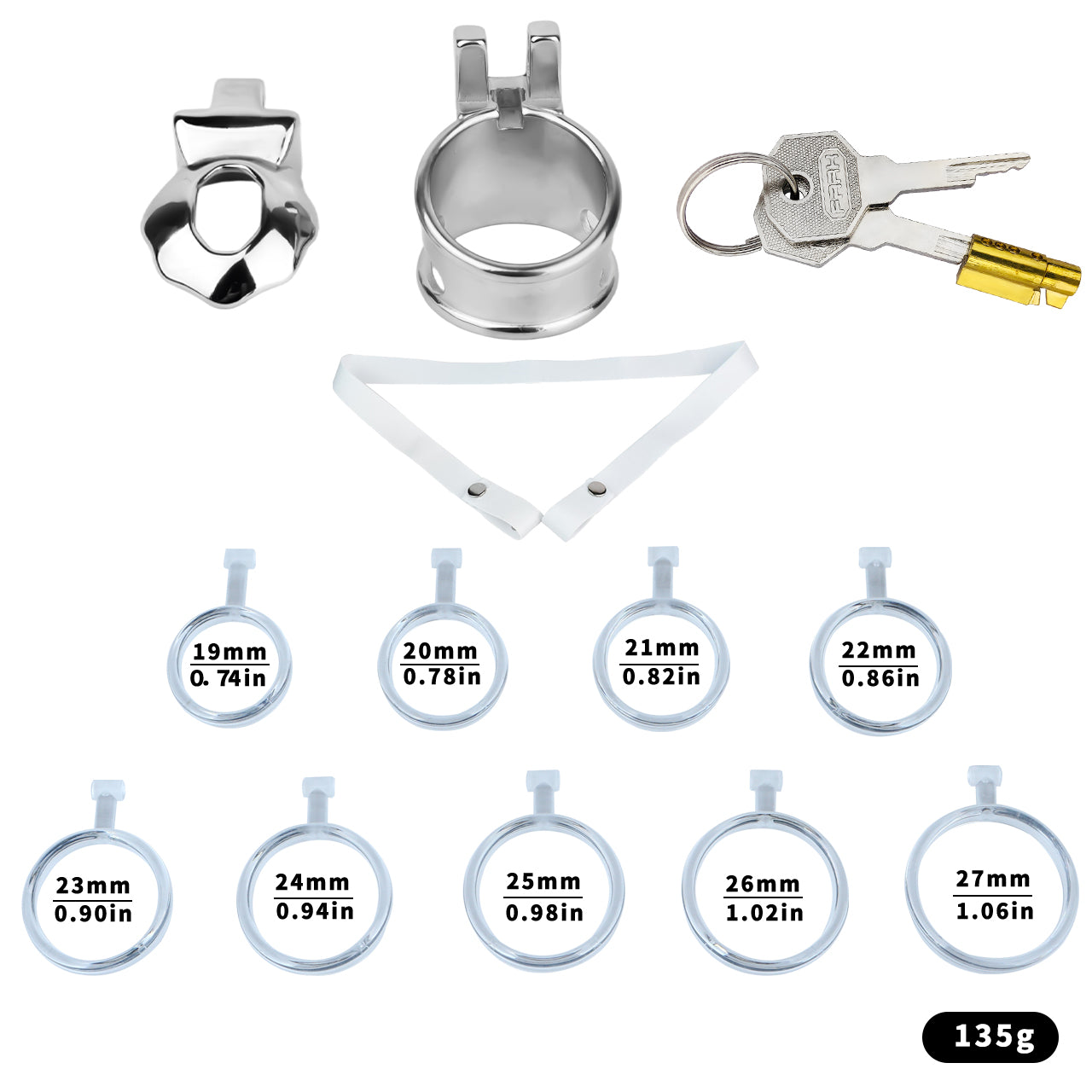 Metal Shaft-Only Open Chastity Cage | F341A