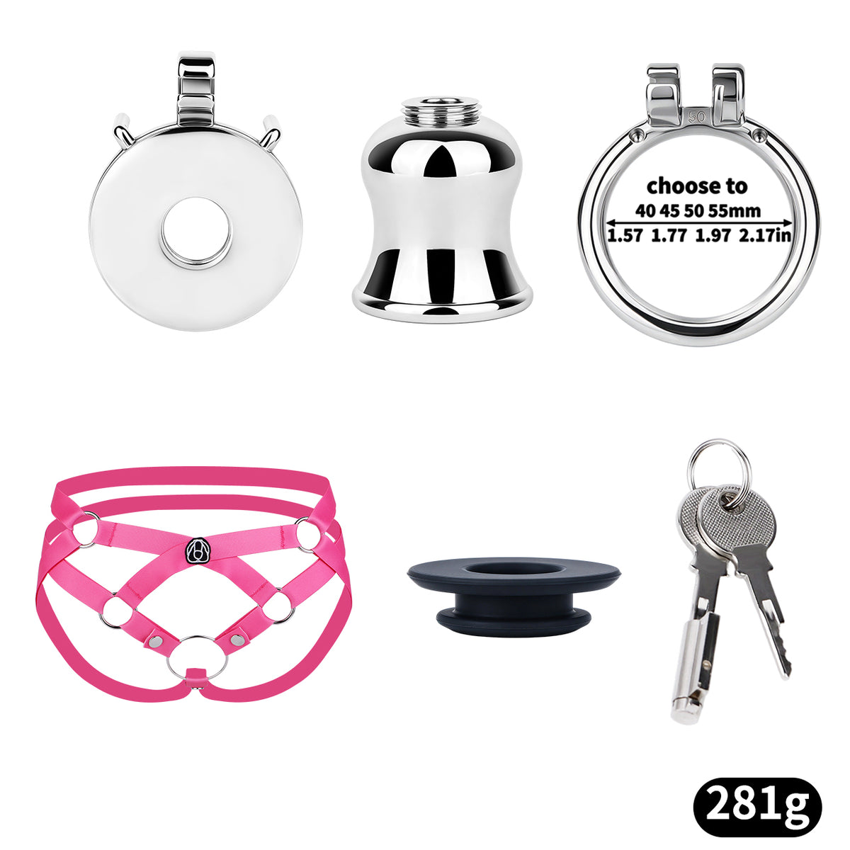 Convertible Flat & Inverted Chastity Cage | F365