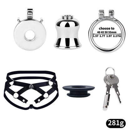 Convertible Flat & Inverted Chastity Cage | F365