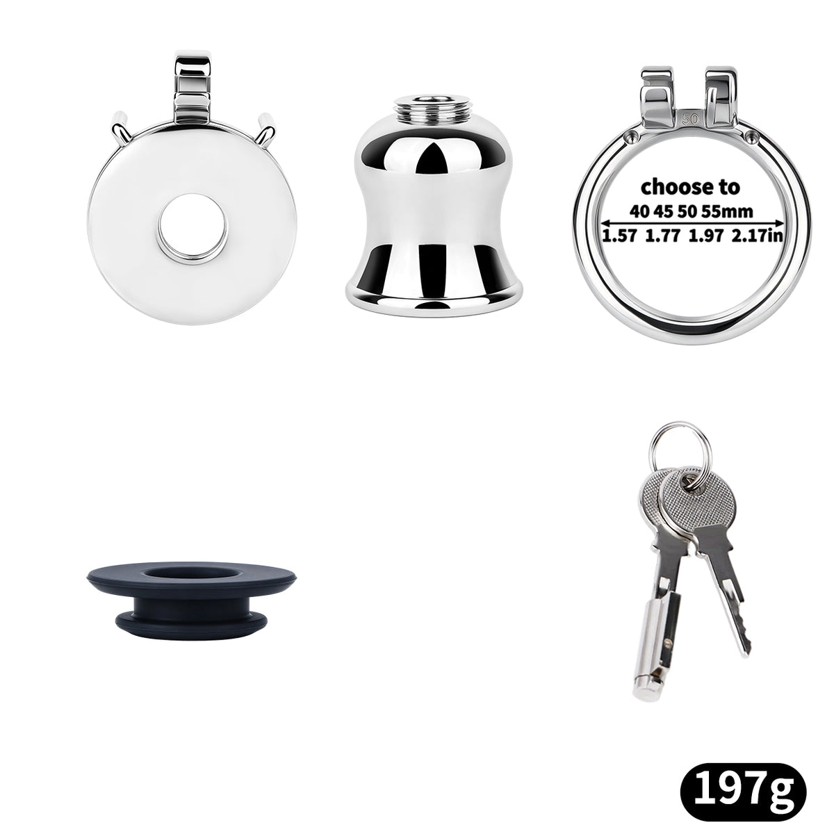 Convertible Flat & Inverted Chastity Cage | F365