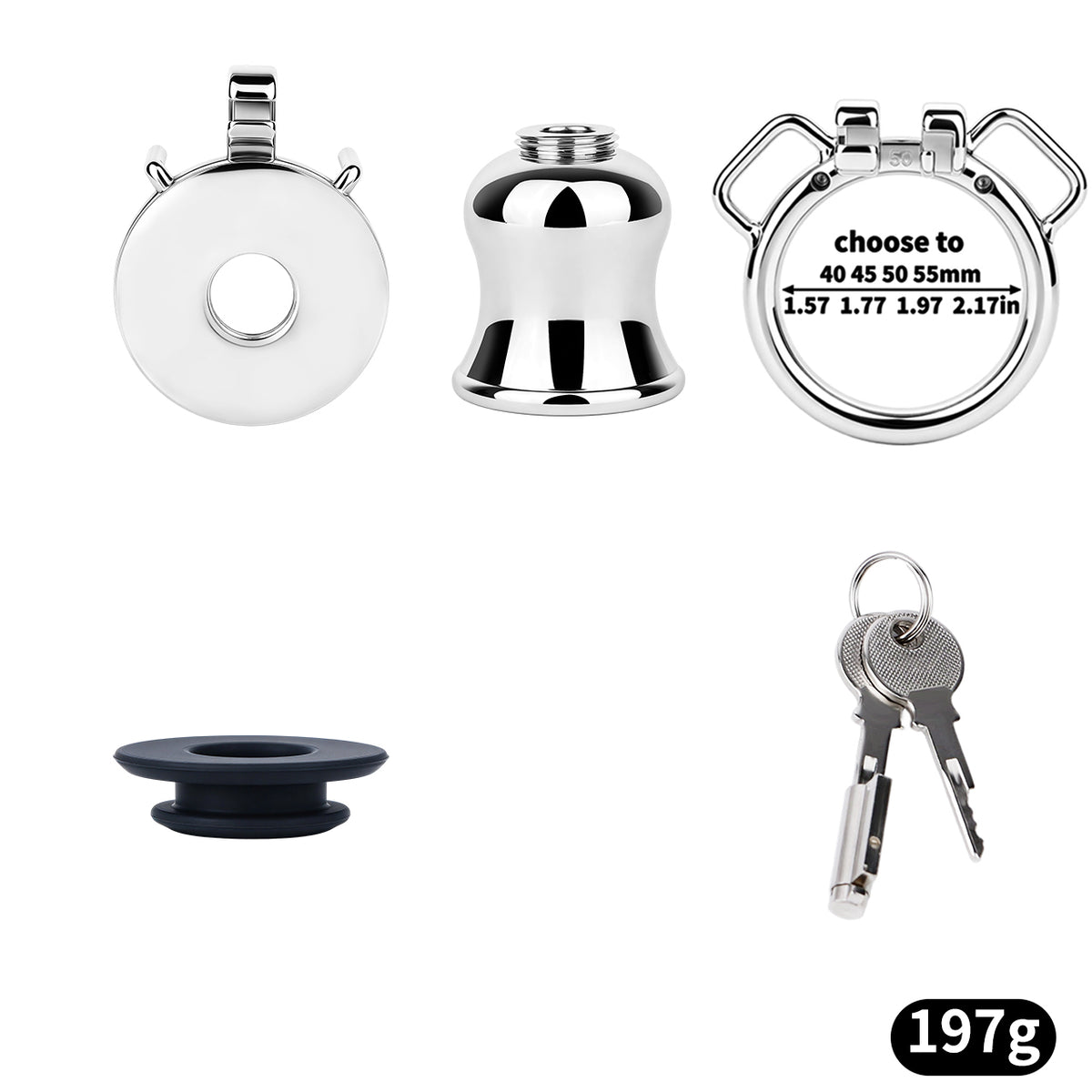 Convertible Flat & Inverted Chastity Cage | F365