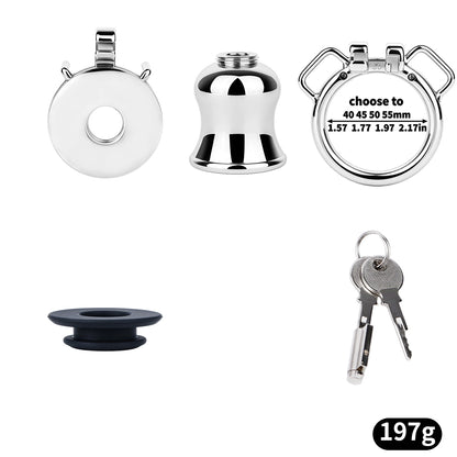 Convertible Flat & Inverted Chastity Cage | F365