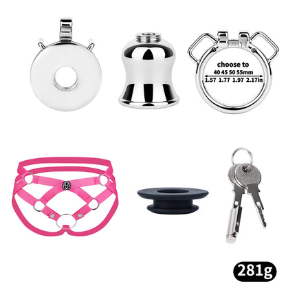 Convertible Flat & Inverted Chastity Cage | F365