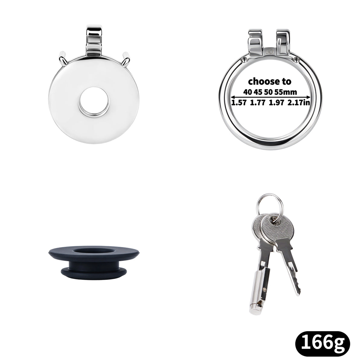 Convertible Flat & Inverted Chastity Cage | F365