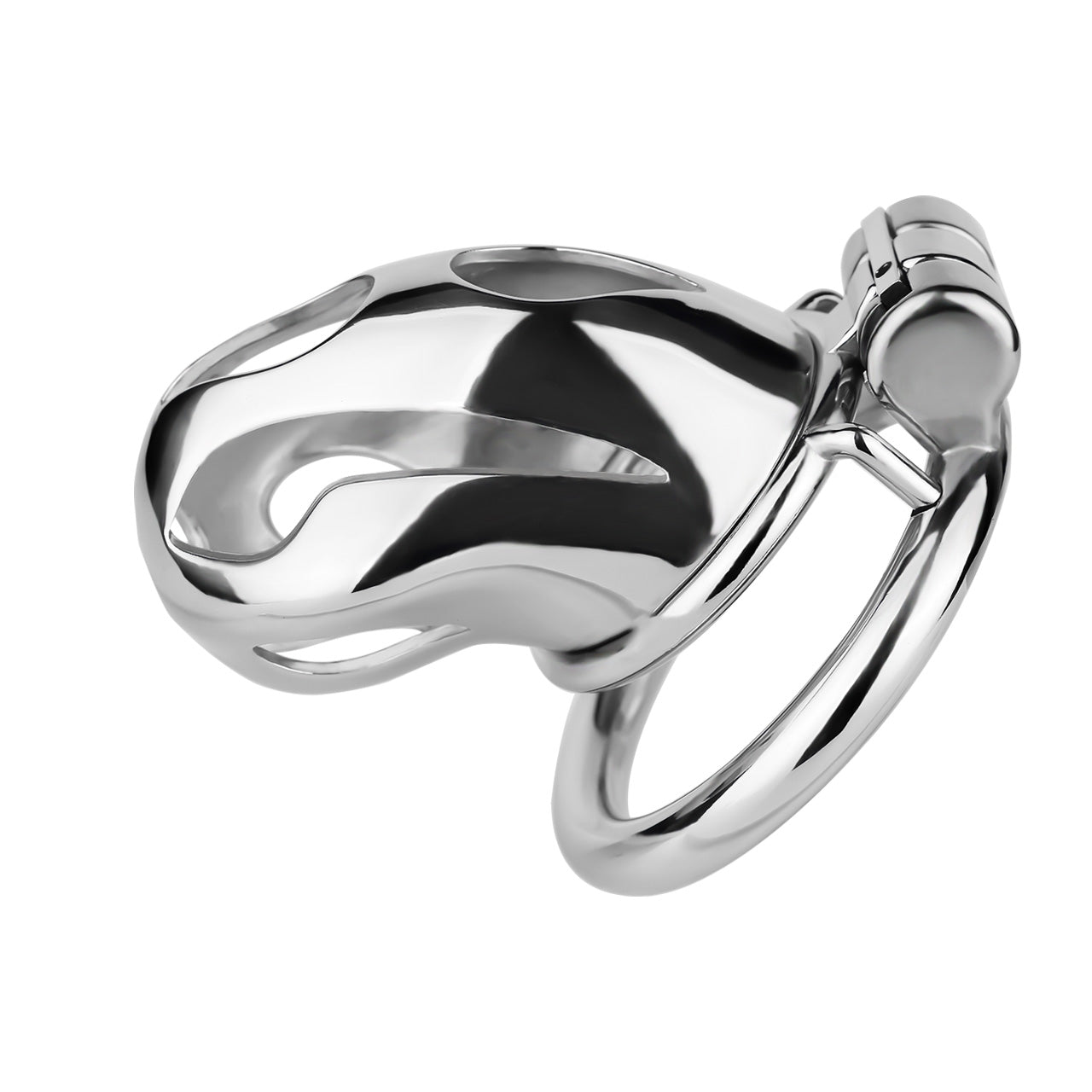 Cobra Series Mamba Chastity Cage | F312A Medium Size - Silver