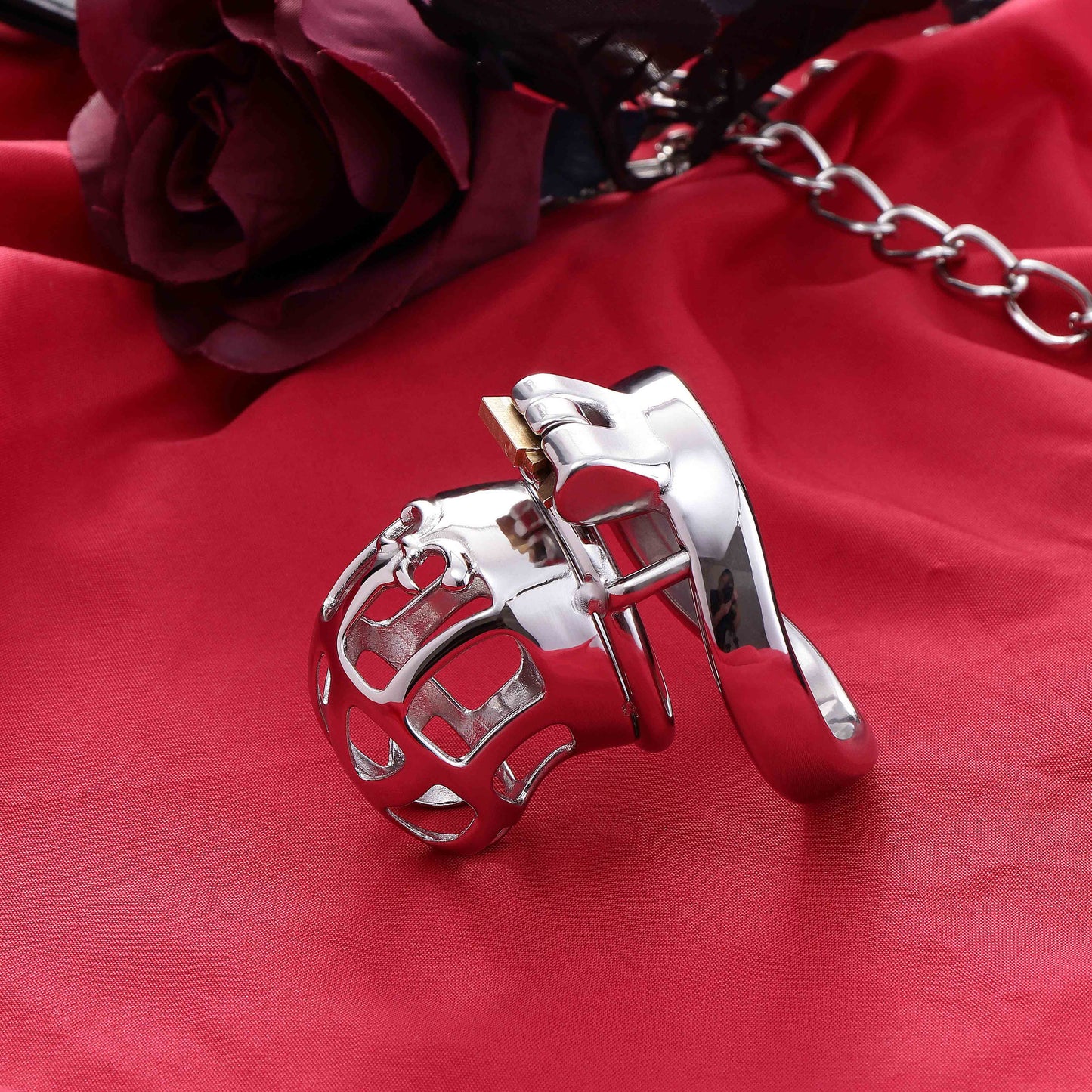 Stainless Steel Metal Small Mamba Chastity Cage | F3115