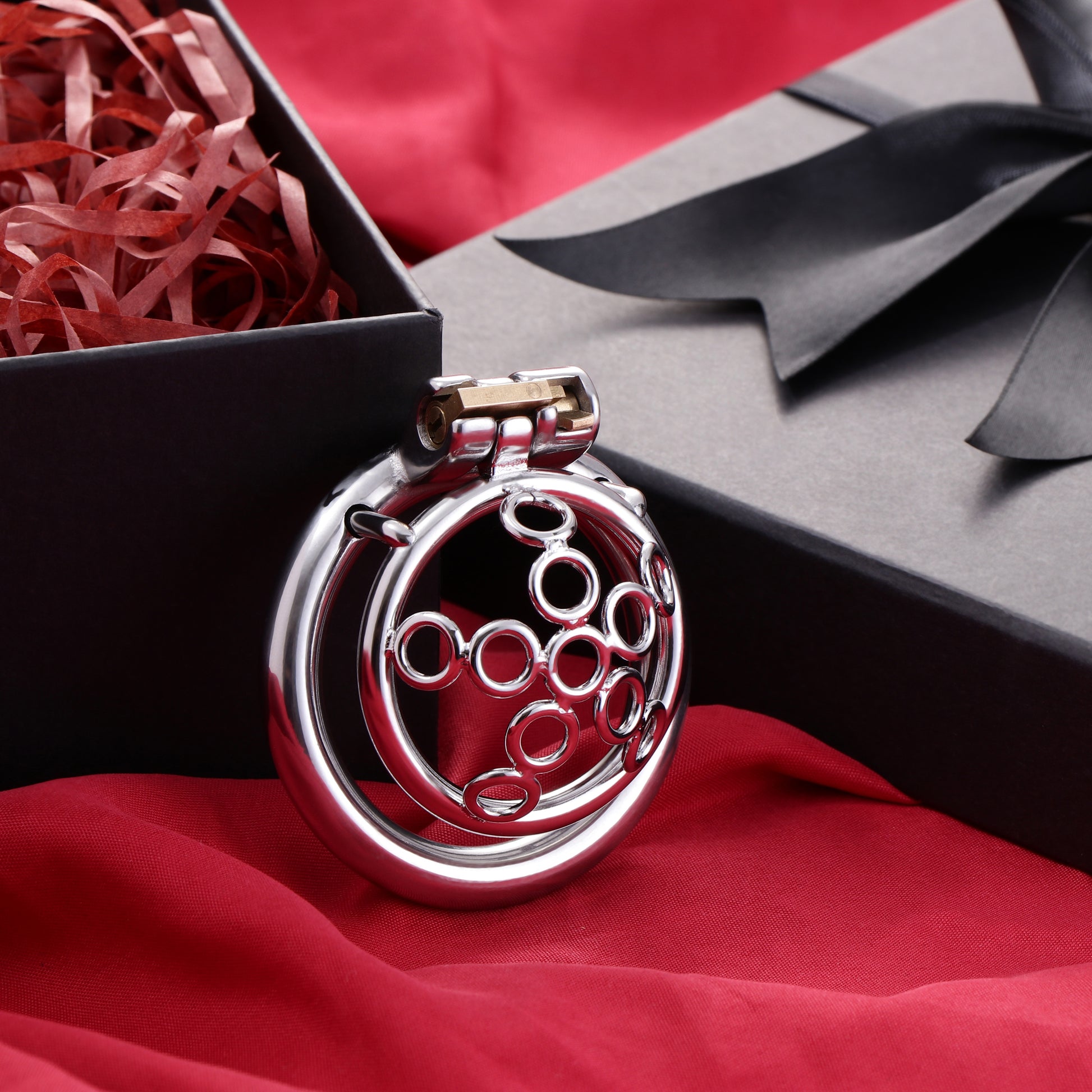 Welded Circles Chastity Cage, F3170 - FRRK
