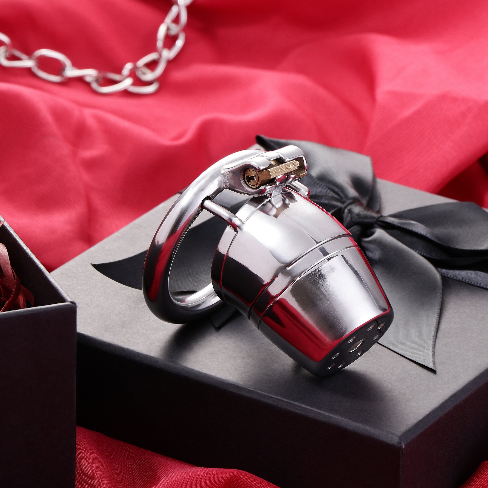 Full Closed Steel Chastity Cage, F3102 - FRRK