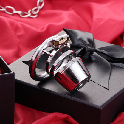 Male Lid Shower Belt Full Close Chastity Cage, F3082 - FRRK