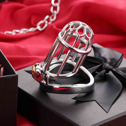 Male Chastity Full Steel Lock-Cock Penis Cage, F3010 - FRRK