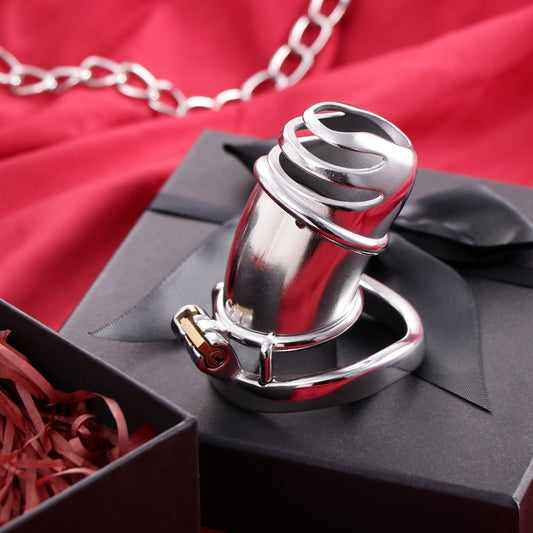 Top Split Open Male Chastity Cage, F3057 - FRRK