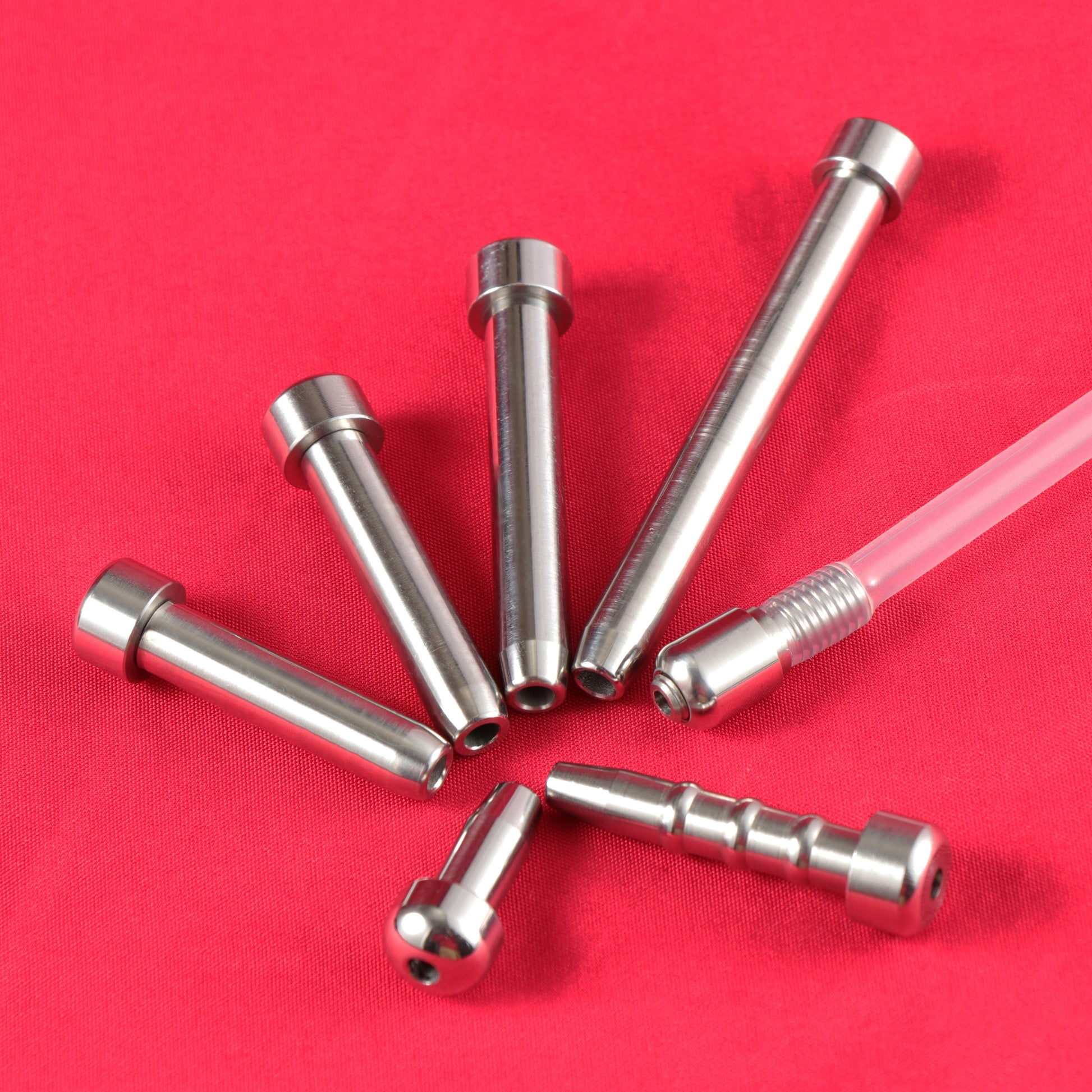 Accessory Series - Urethral Catheters, Belt, Anti-off ring, Key For Matching FRRK Chastity Cage - FRRK