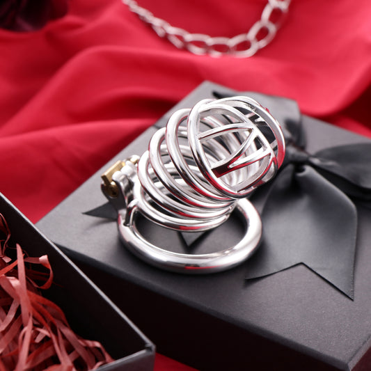 Male Top Split Open Chastity Cage, F3047 - FRRK