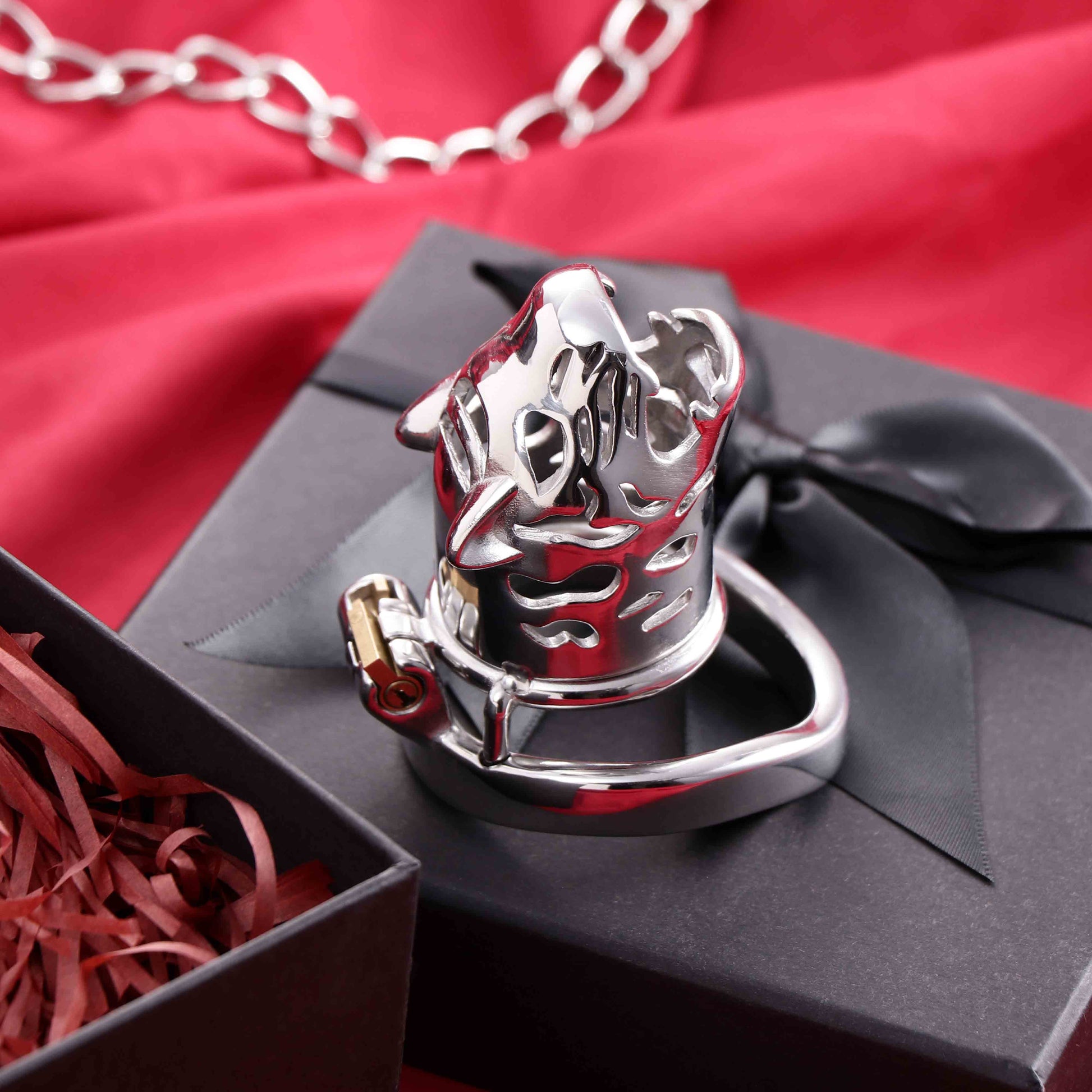Standard Leopard Chastity Cage, F3037 - FRRK