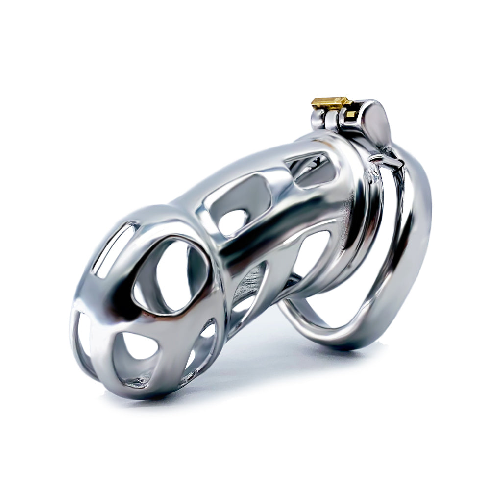 Stainless Steel Metal Maxi Mamba Male Chastity Cage, F3090 - FRRK