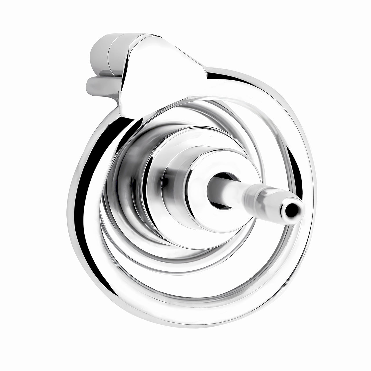 Screw Lock Inverted Double Cylinder Chastity Cage With Dildo & Catheter, F3410 - FRRK