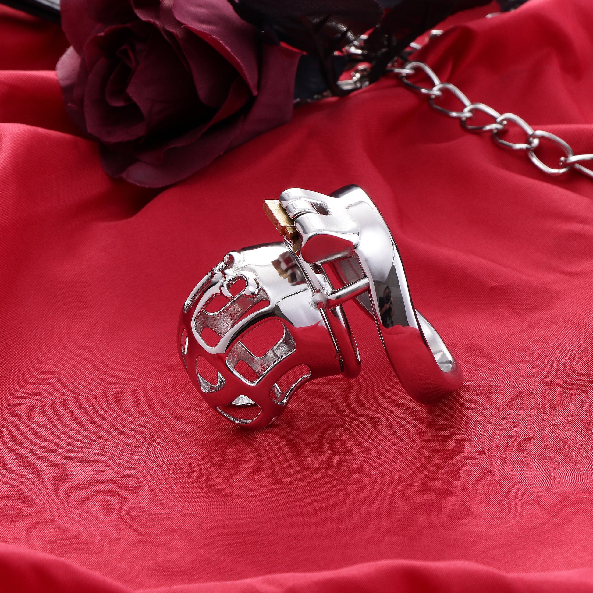 Stainless Steel Metal Small Cobra Chastity Cage, F3115 - FRRK