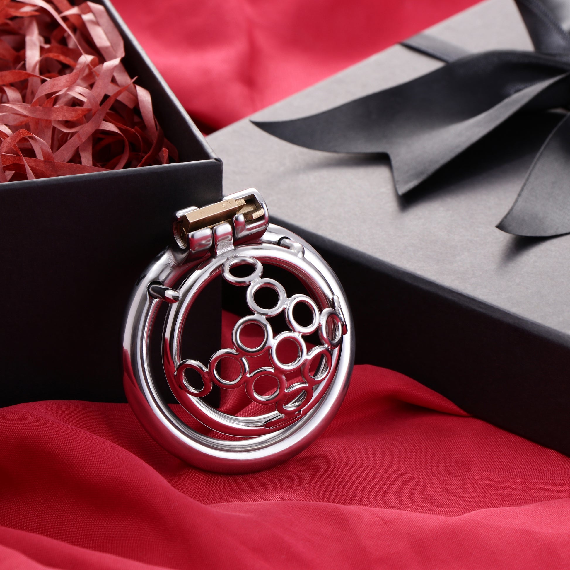 Welded Circles Chastity Cage, F3172 - FRRK