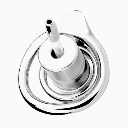 Screw Lock Inverted Single Cylinder Chastity Cage With Dildo & Catheter, F3409 - FRRK