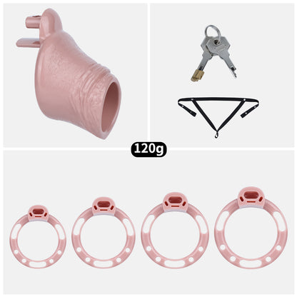 ABS Resin Realistic Penis Cage – Open Head Type
