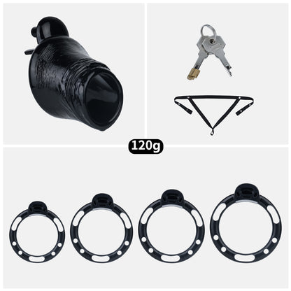 ABS Resin Realistic Penis Cage – Open Head Type