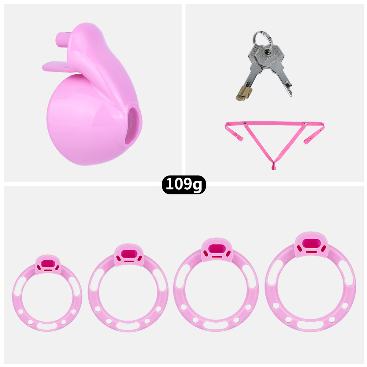 ABS Resin Pudding Chastity Cage | AS038