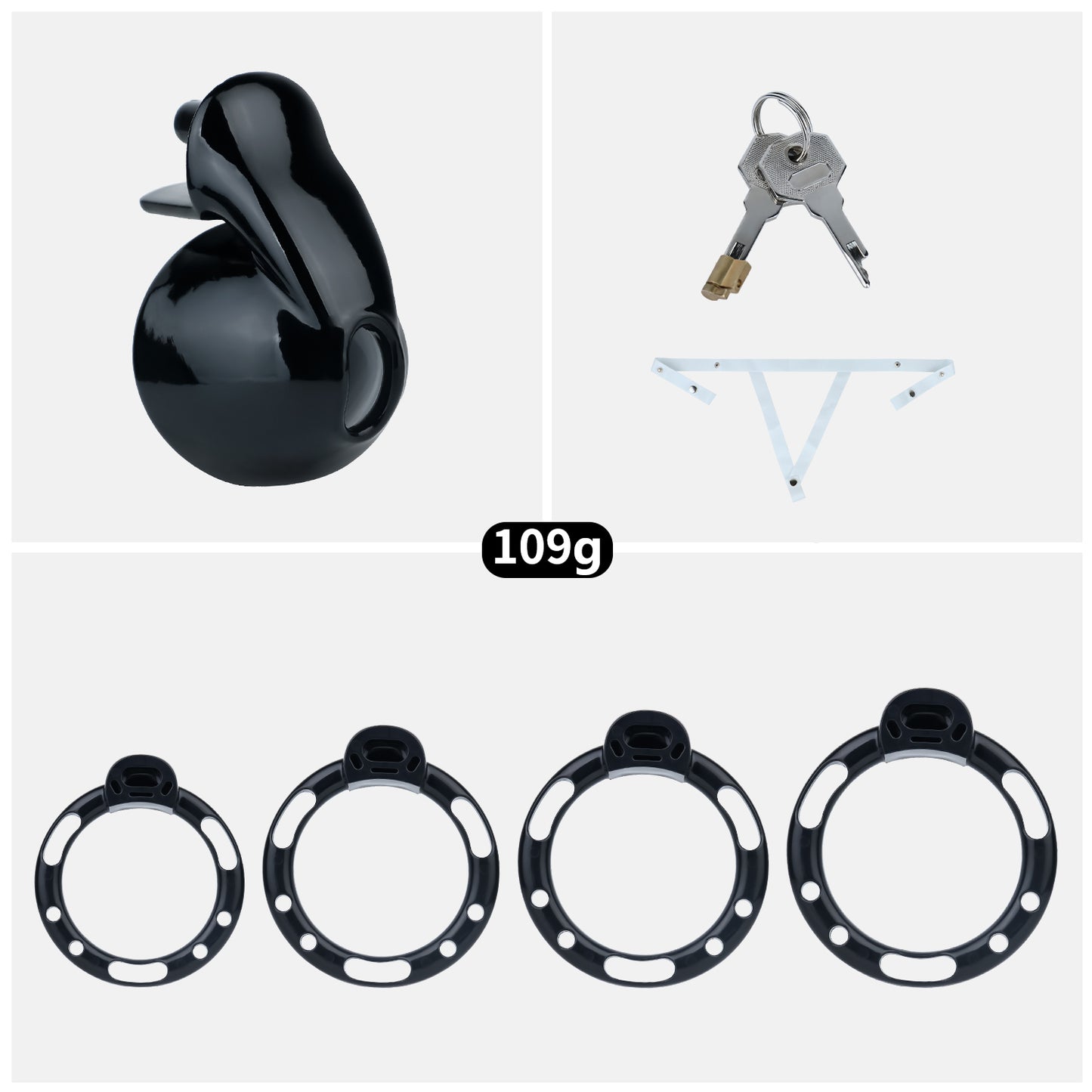 ABS Resin Pudding Chastity Cage | AS038