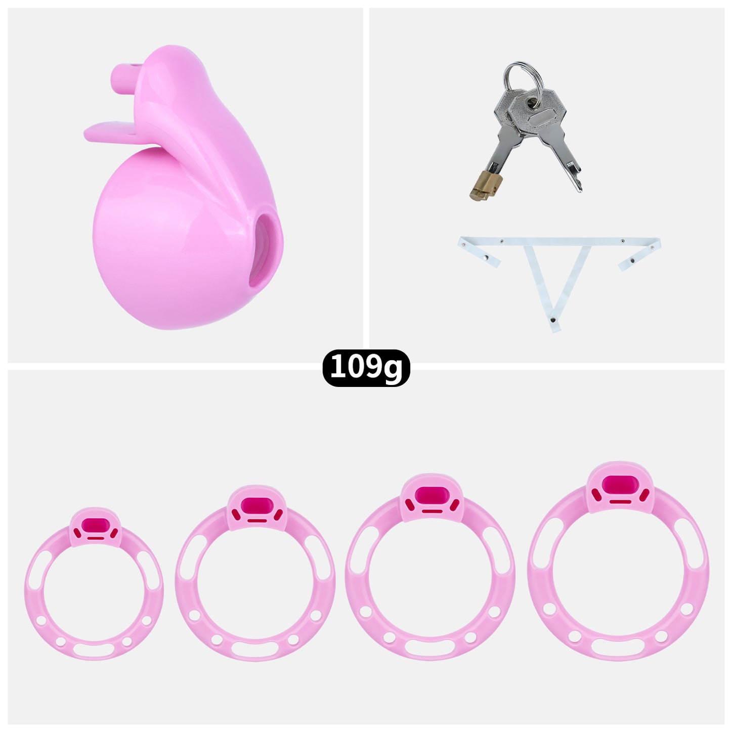 ABS Resin Pudding Chastity Cage | AS038