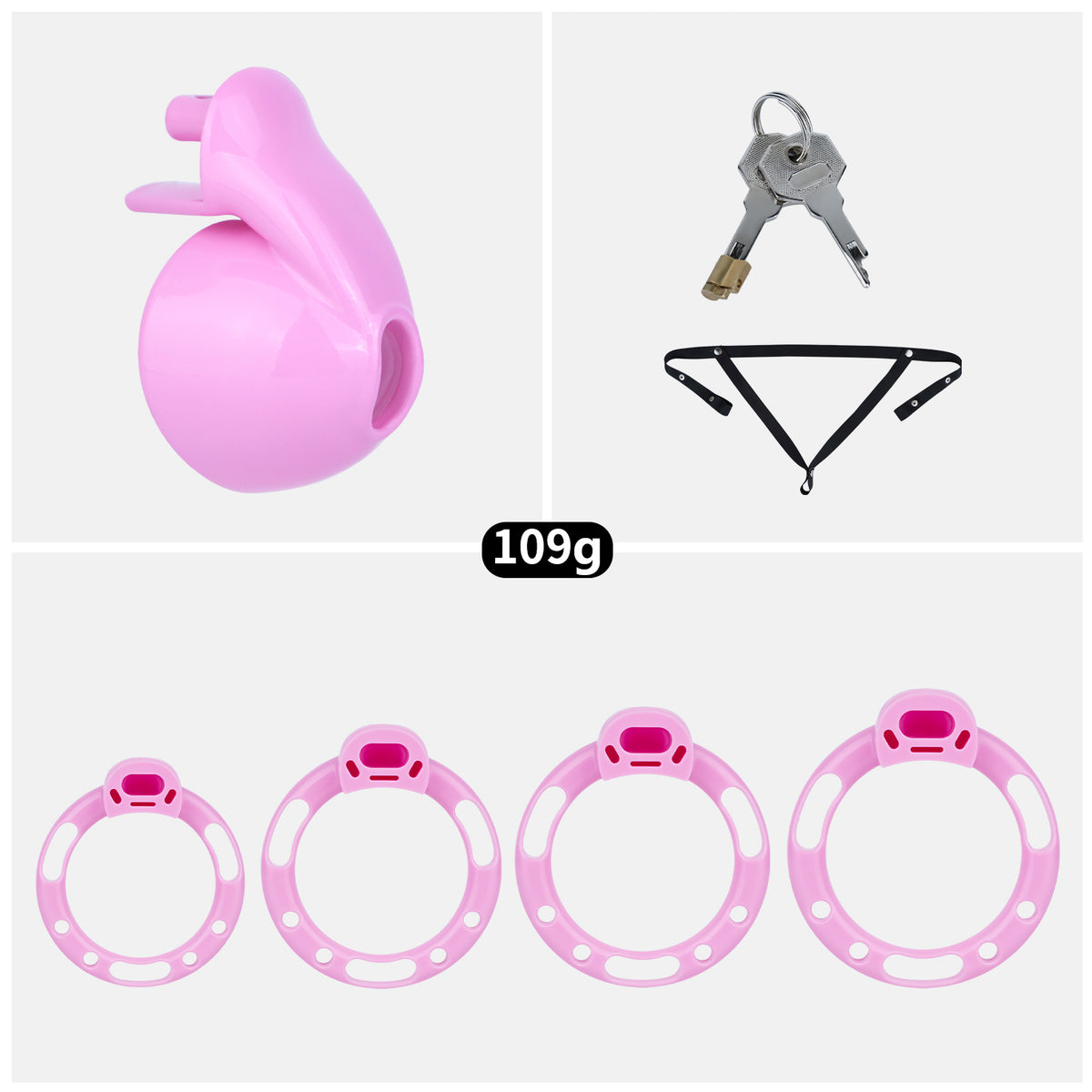 ABS Resin Pudding Chastity Cage | AS038