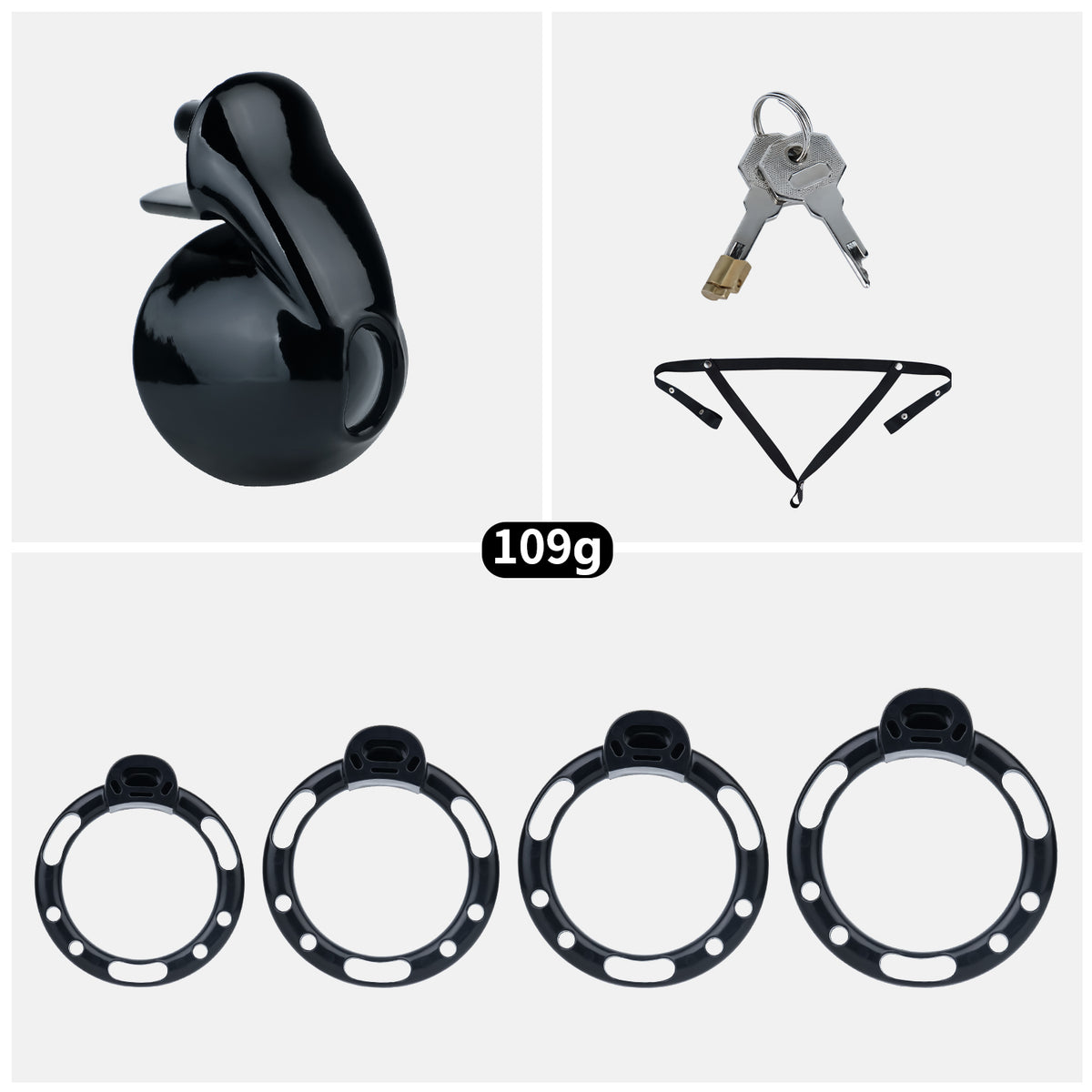 ABS Resin Pudding Chastity Cage | AS038
