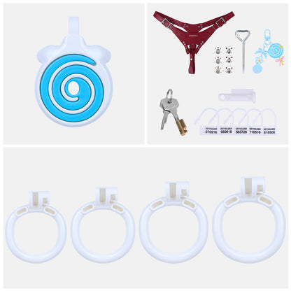 Candy Heart Flat Chastity Cage | AS125