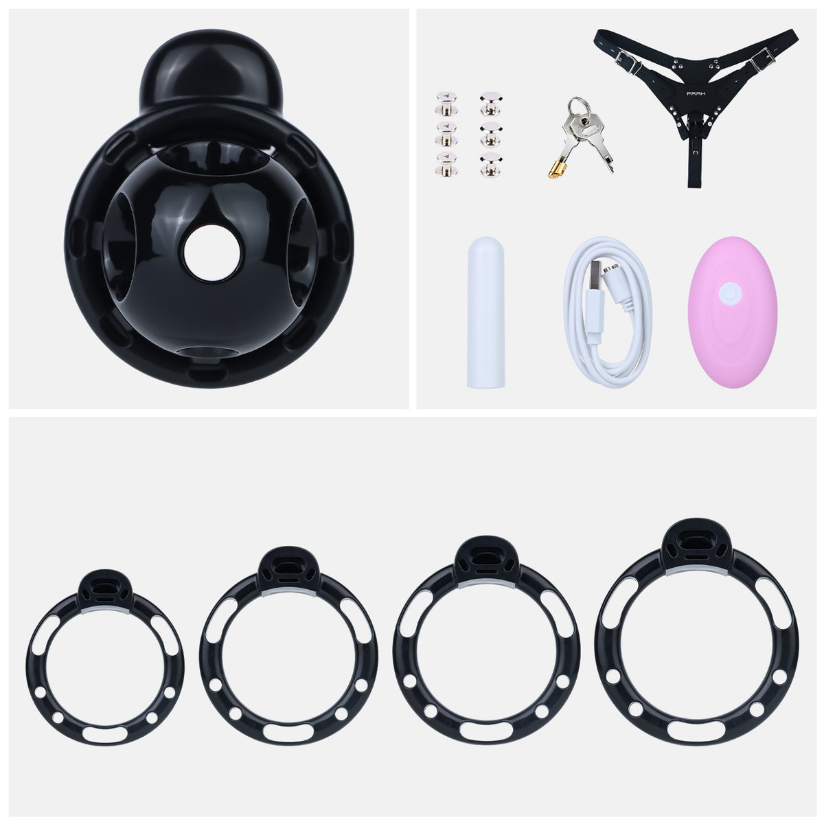 Vibrating Chastity Cage | AS331