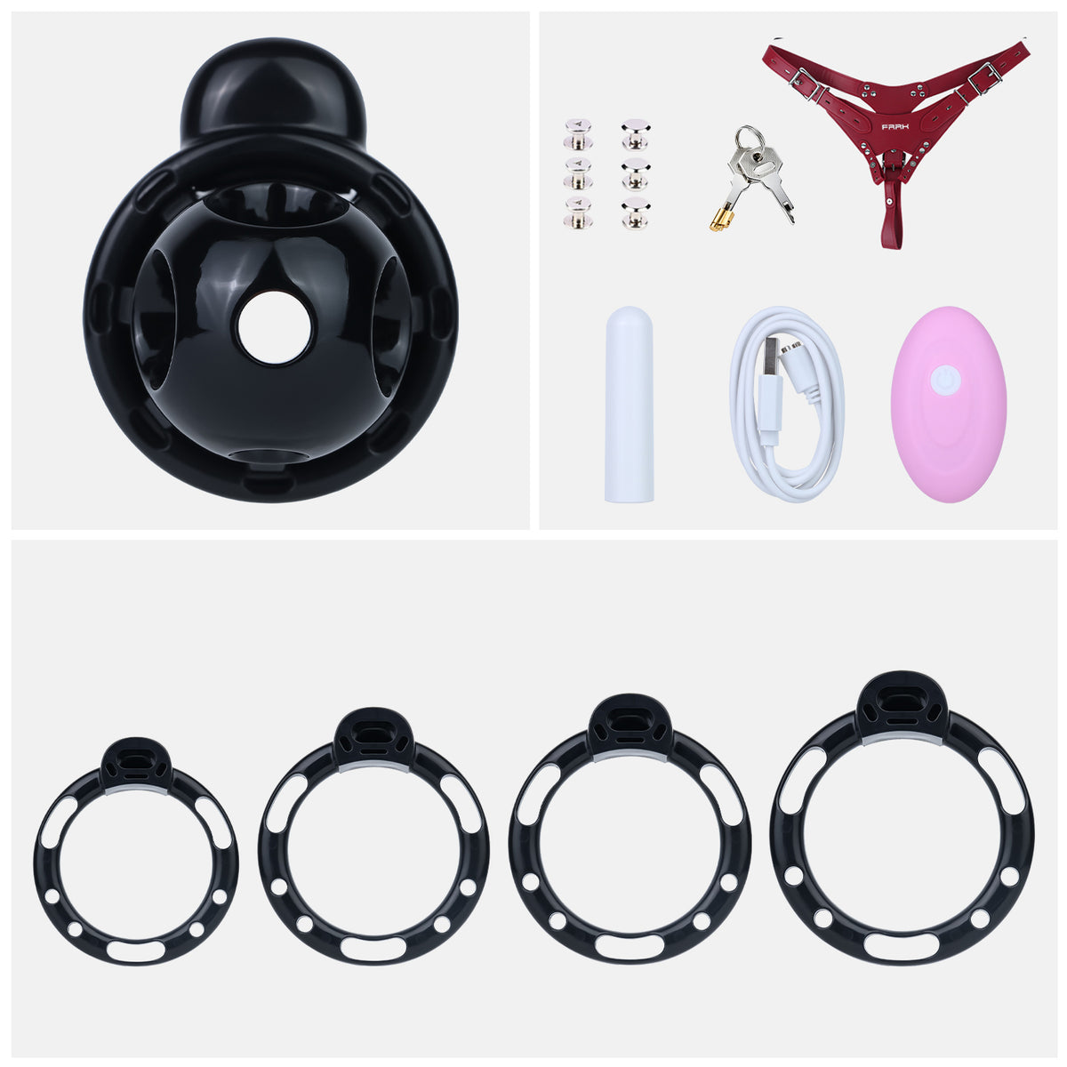 Vibrating Chastity Cage | AS331