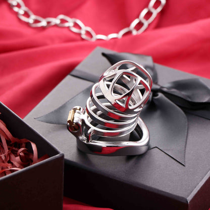 Male Top Split Open Chastity Cage, F3042 - FRRK