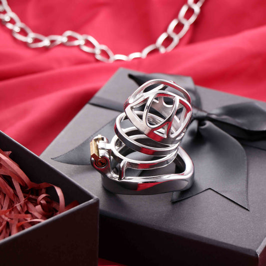 Male Top Split Open Chastity Cage, F3041 - FRRK