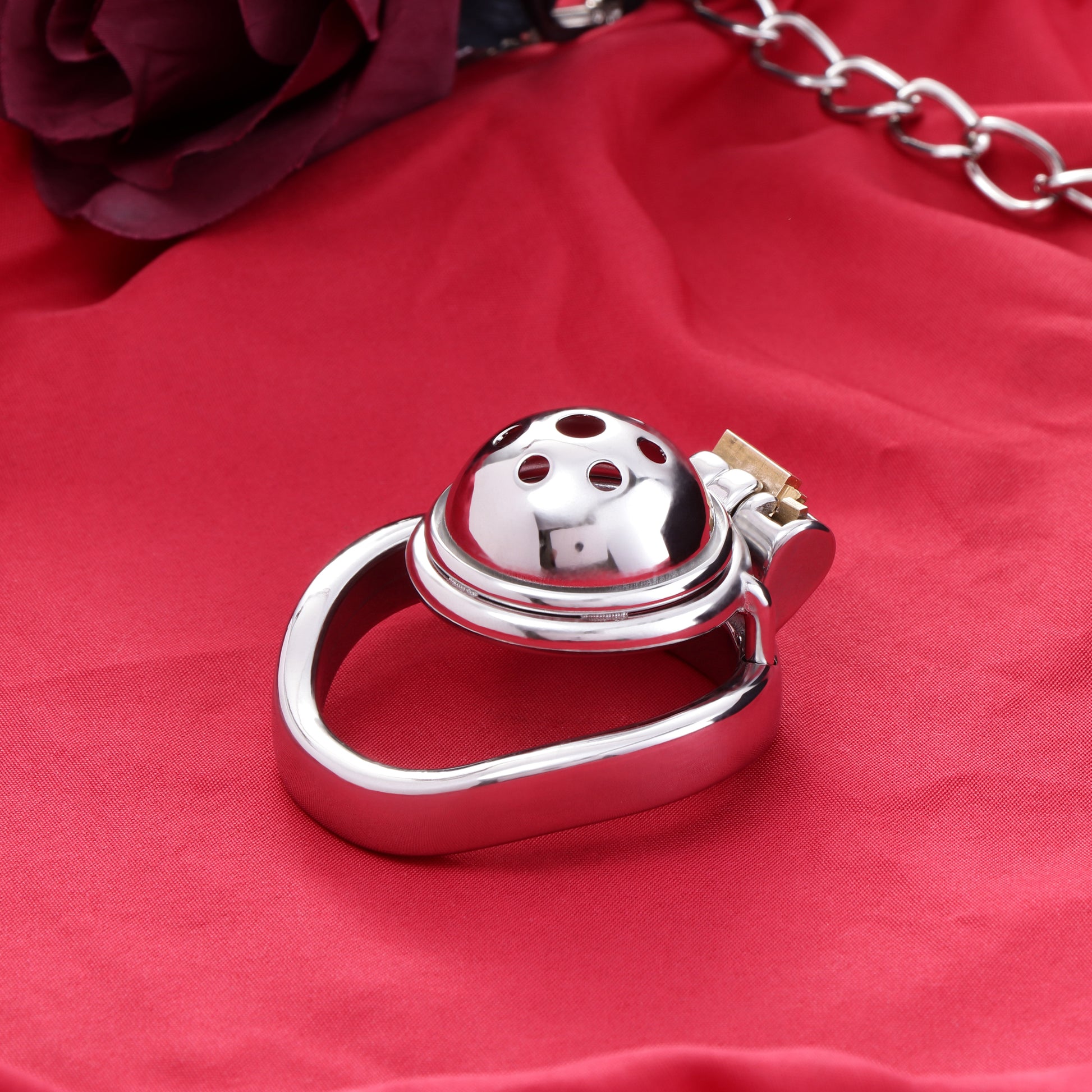Hemisphere Male Chastity Cage with Honeycomb Hole, F3173 - FRRK