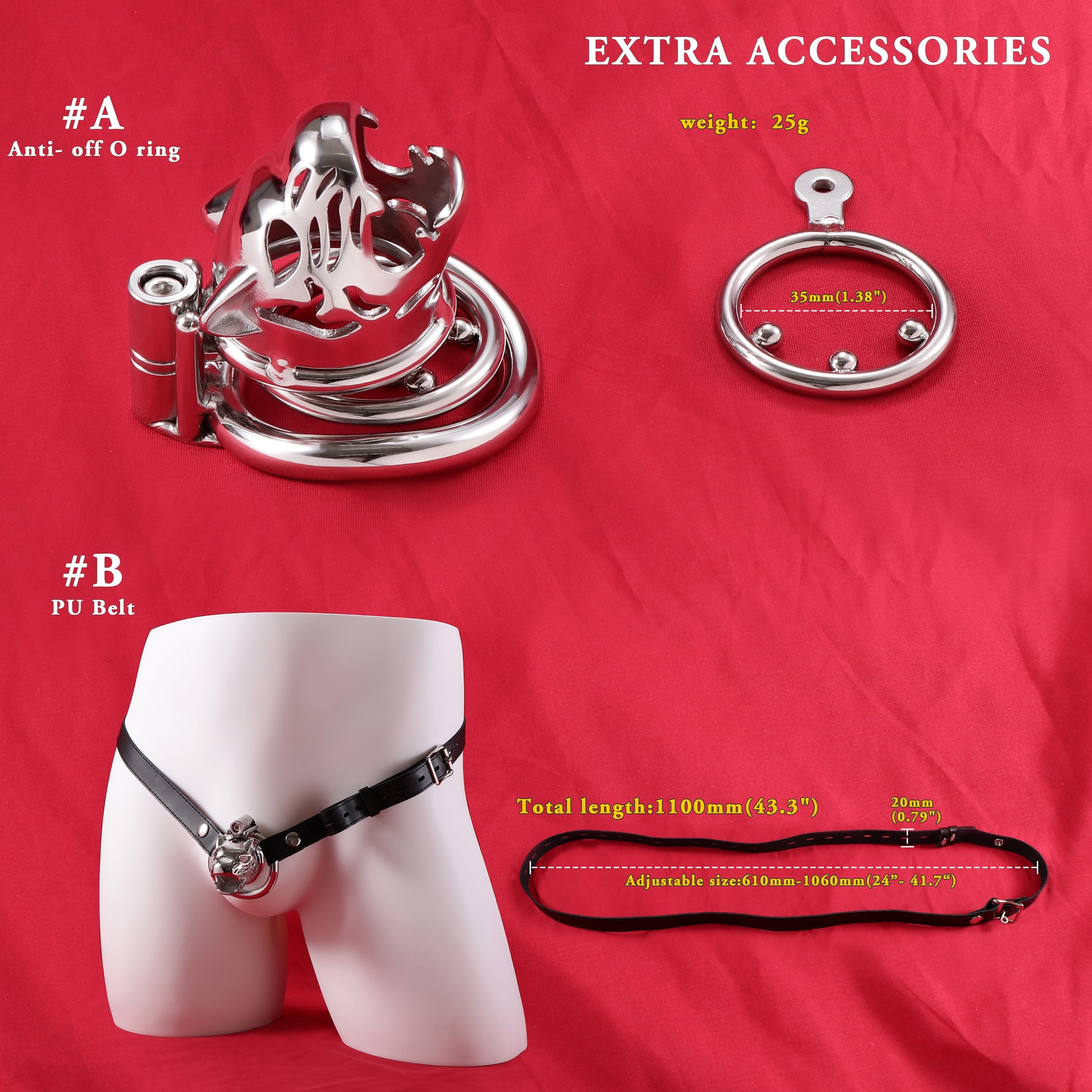 Allen Wrench Locks Leopard Chastity Cage, F3143 - FRRK